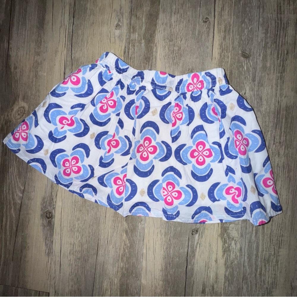 โ๏ธ6/$20โ๏ธ Gymboree Floral Blue and Pink Skirt - Picture 5 of 8